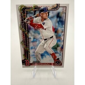 2025 Topps Holiday Alex Bregman H154 Boston Red Sox MLB Baseball Card